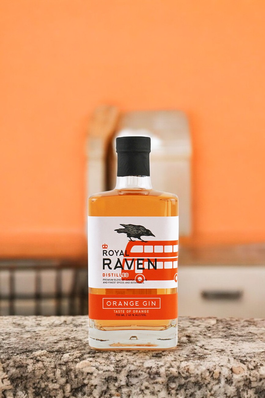 джин «ROYAL RAVEN ORANGE (РОЯЛ РЕЙВЕН ОРАНЖ)» 40% 0,7