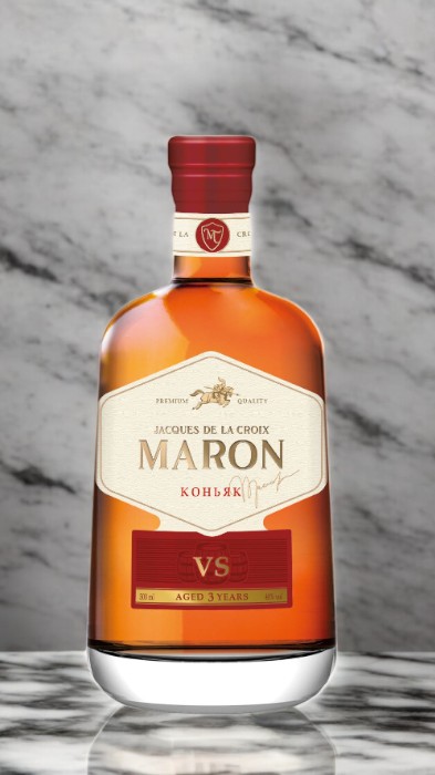 Коньяк трехлетний “JACQUES DE LA CROIX MARON (ЖАК ДЕ ЛА КРУА МАРОН)” 40% 0,5