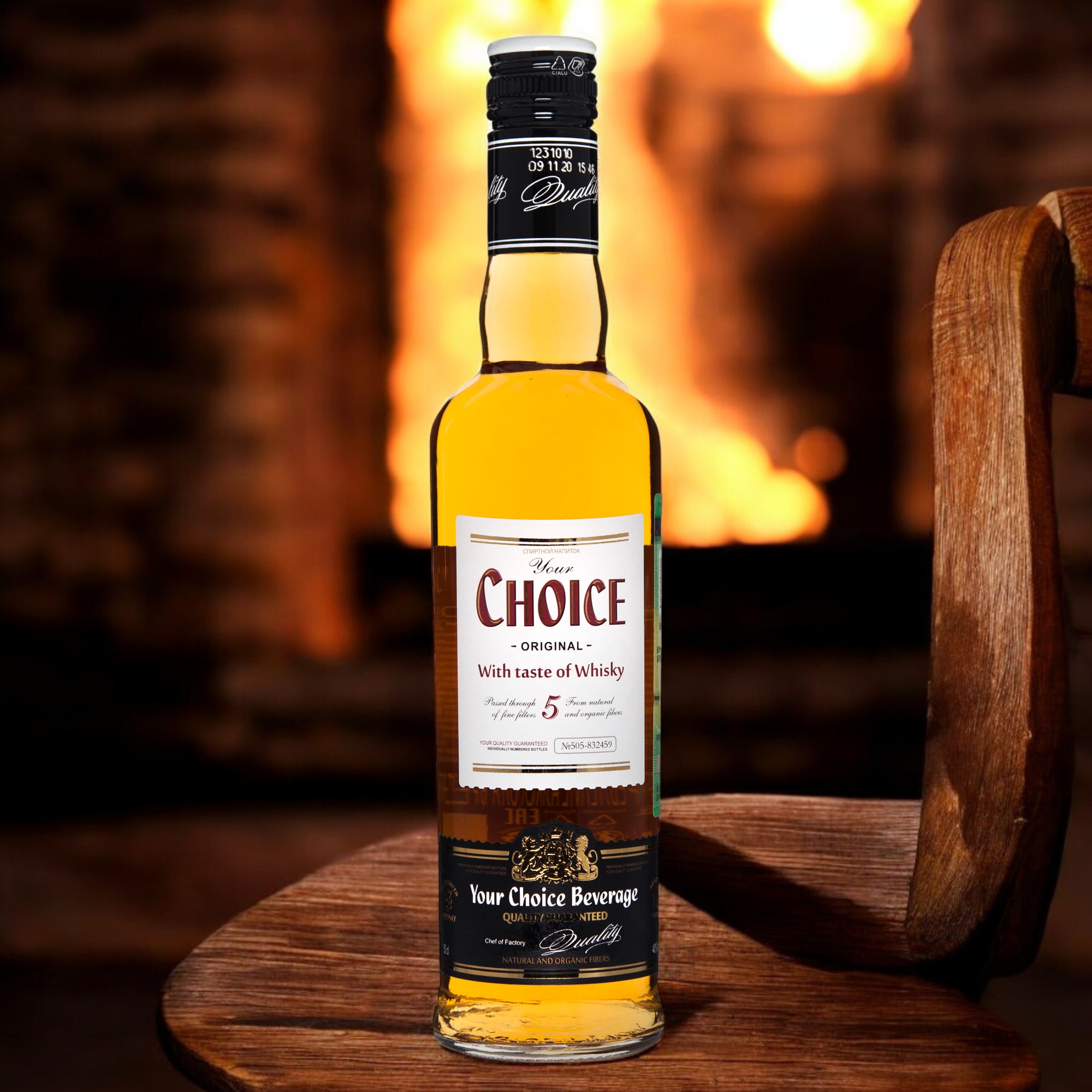 Спиртной напиток “YOUR CHOICE WITH TASTE OF WHISKY 5” 40% 0.5 ф-6