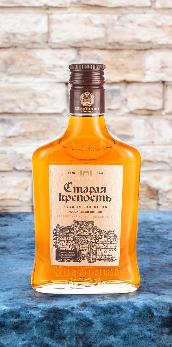 Коньяк четырехлетний Старая крепость, 40%, 0.25