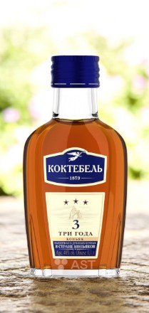 Коньяк трехлетний “КОКТЕБЕЛЬ” , 40% 0.1