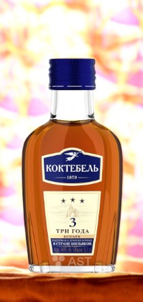 Коньяк трехлетний “КОКТЕБЕЛЬ” , 40% 0.25