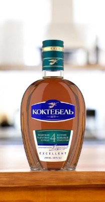 Коньяк четырехлетний “КОКТЕБЕЛЬ” , 40% 0.25