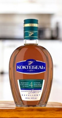 Коньяк четырехлетний “КОКТЕБЕЛЬ” , 40% 0.5