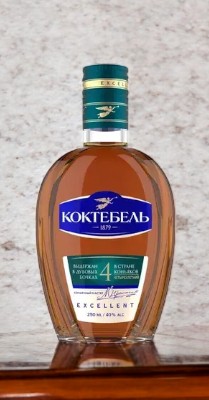 Коньяк четырехлетний “КОКТЕБЕЛЬ” , 40% 0.5 (ф.12)