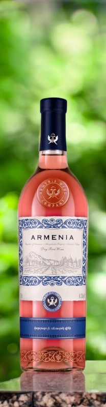 Вино сортовое ординарное “АРМЕНИЯ” розовое сухое, 8.5%-15.0%, 0.75л