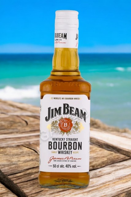 Виски зерновой (бурбон) “JIM BEAM” (“ДЖИМ БИМ”), 40% 0.5