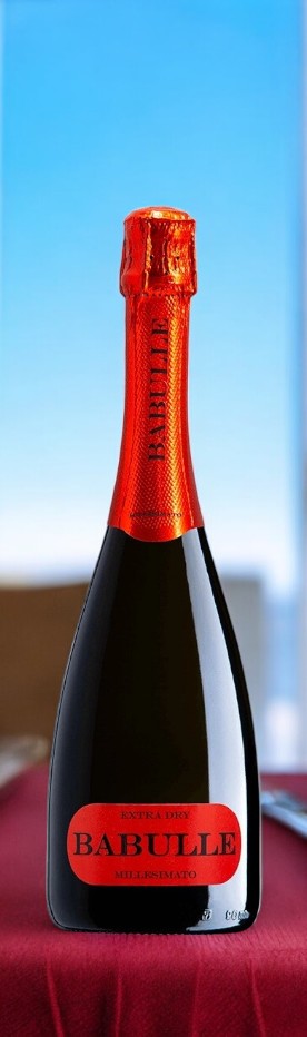 Вино игристое белое сухое “Бабулле Миллезимато экстра драй”, г/у 2022, 11.5%, 0.75л
