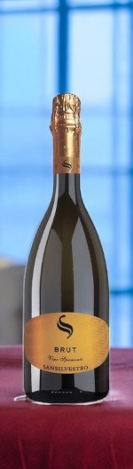 Игристое вино белое брют “САНСИЛЬВЕСТРО”, 11.0%, 0.75л