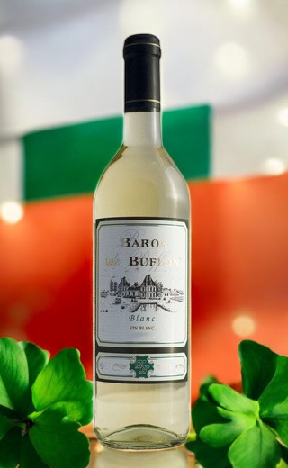 Вино ординарное “Барон де Бюффон” белое сухое, 11.0%, 0.75л