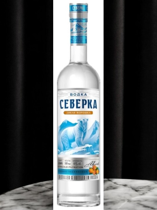Водка “СЕВЕРКА ДИКАЯ МОРОШКА” 40% 0,5