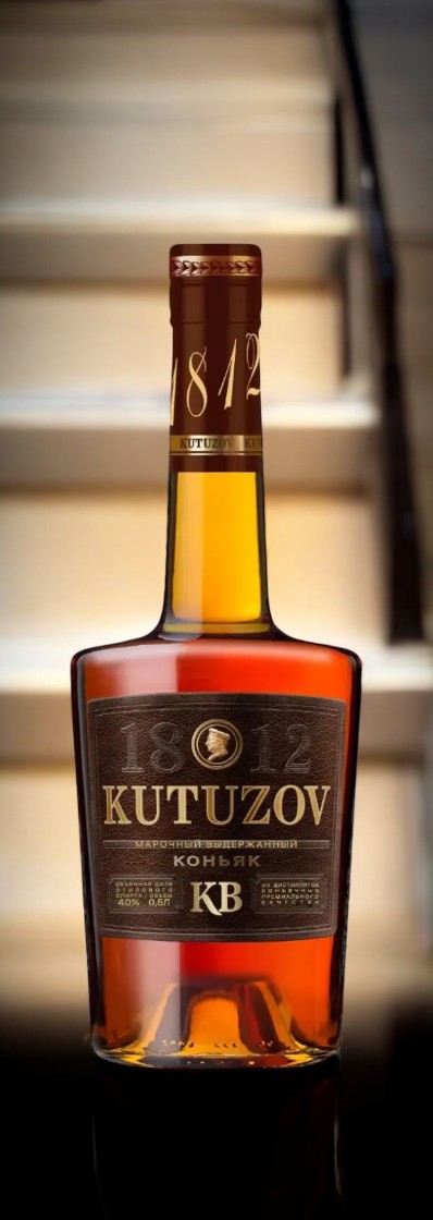 Коньяк марочный выдержанный «КВ» «Кутузов», 40% 0.5