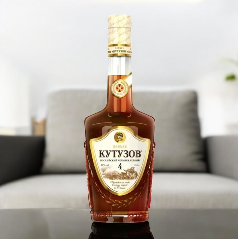 Коньяк четырехлетний “Кутузов”, 40% 0.5 NEW