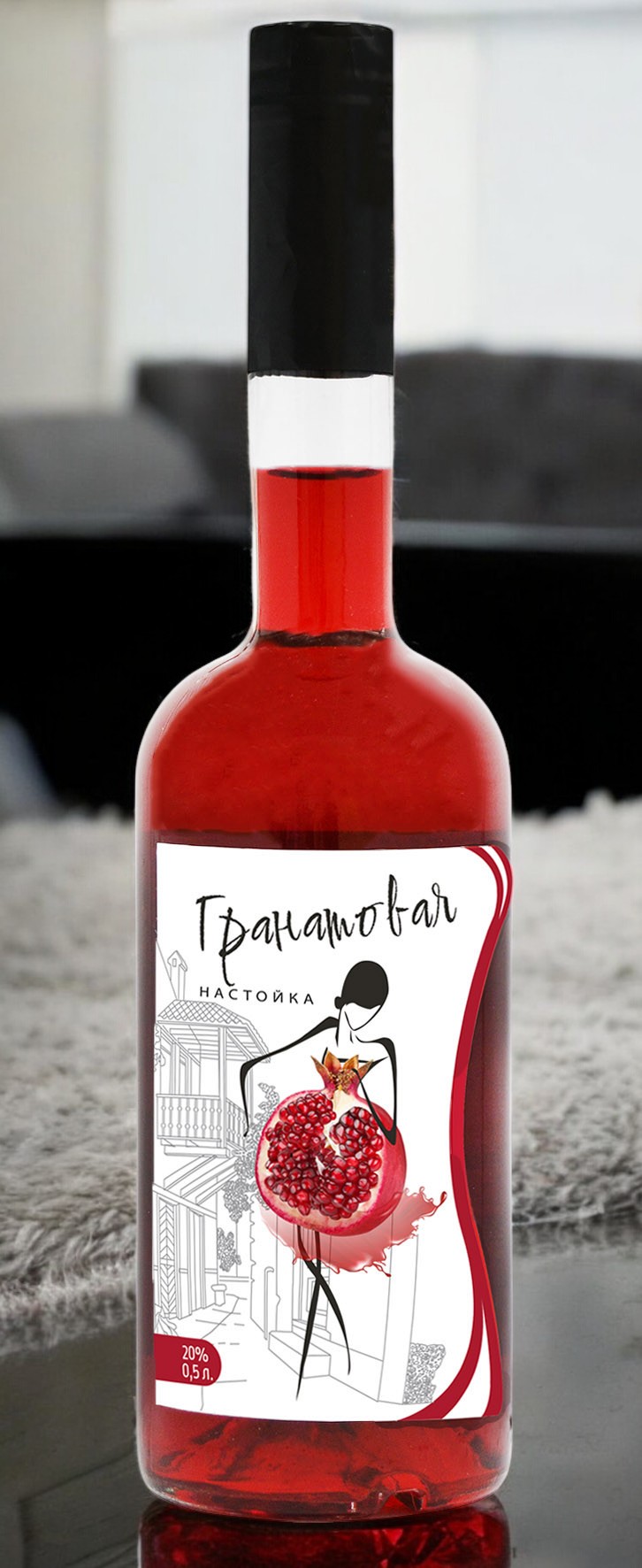 Настойка сладкая “Гранатовая” 20% 0,5