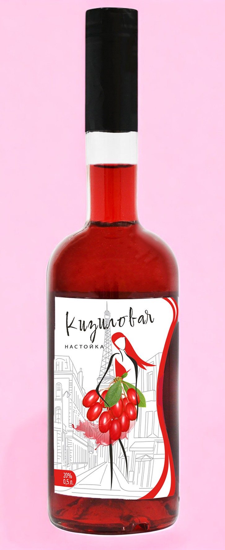 Настойка сладкая “Кизиловая” 20% 0,5