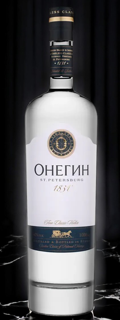 Водка «ОНЕГИН» 40% 1.0