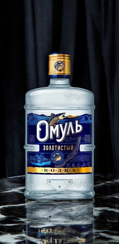 Водка “ОМУЛЬ ЗОЛОТИСТЫЙ” 40% 0,1