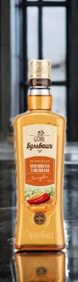 Настойка горькая “Бульбашъ. Мядовая з перцам Беларуская” 37.0%, 0.5л (фас.12)