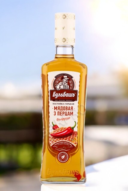 Настойка горькая “БУЛЬБАШЪ. МЕДОВАЯ С ПЕРЦЕМ” 40%, 0.5 (фас.12)