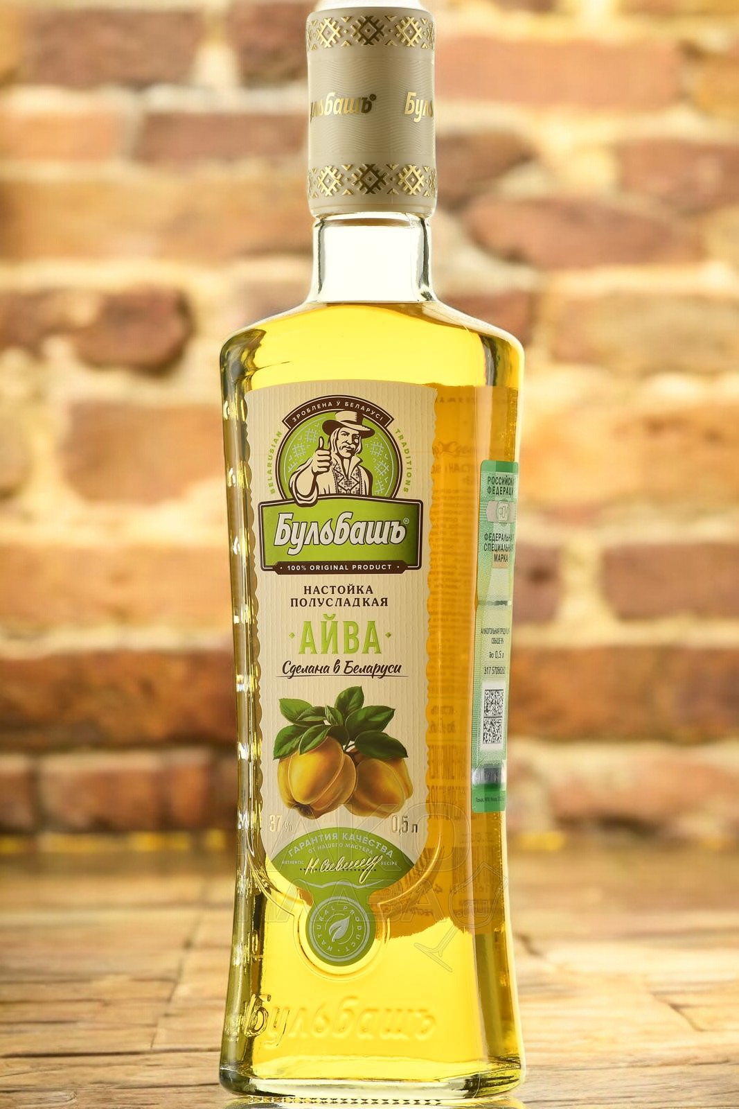 Настойка полусладкая “БУЛЬБАШЪ. АЙВА”, 37.0%, 0.5л