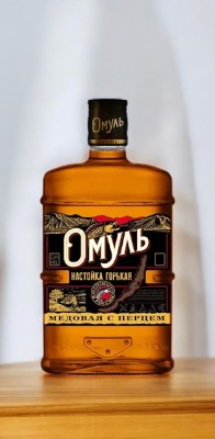 Настойка горькая “ОМУЛЬ МЕДОВАЯ С ПЕРЦЕМ” 35% 0,25
