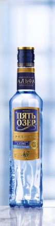 Водка “Пять Озер Премиум”, 40% 0.7
