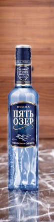 Водка “Пять Озер”, 40% 0.375