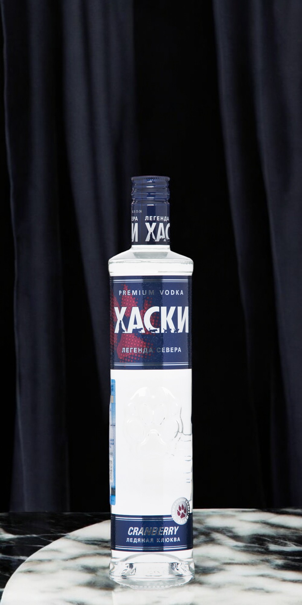 Водка особая “Хаски Cranberry (клюква)”, 38% 0.5