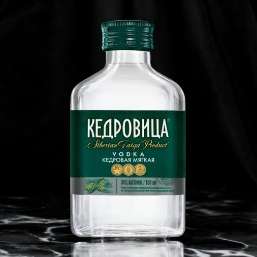 Водка “Кедровица. Кедровая Мягкая, 38% 0.1