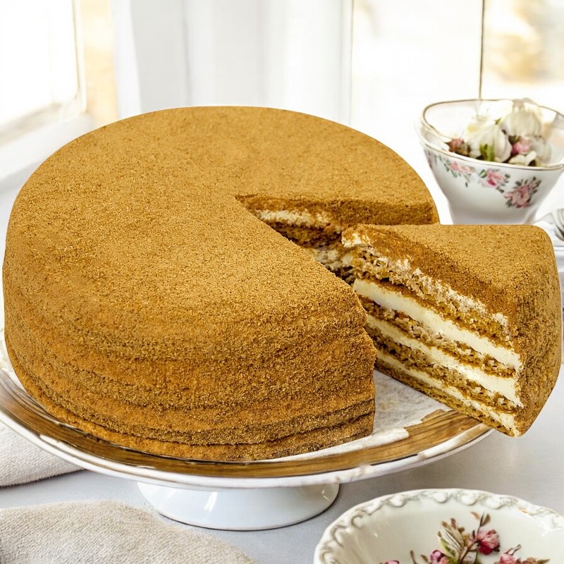 Торт медовый классический замороженный 1 кг