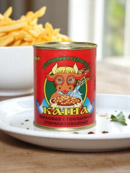 Жлобин МК Каша ПЕРЛОВАЯ ГОСТ с говядиной 340гр, ключ