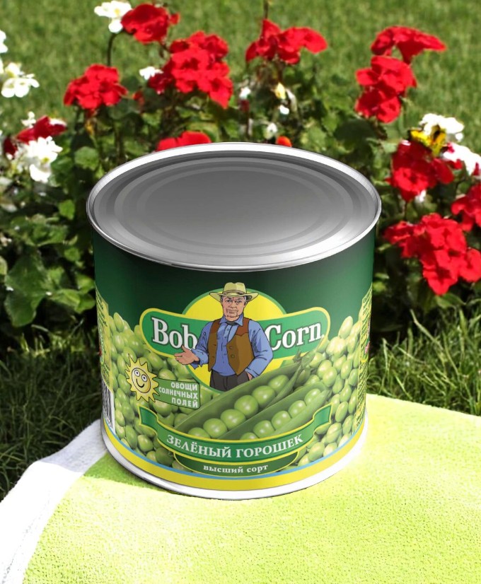 Горошек зеленый ТМ Bob corn 2023г