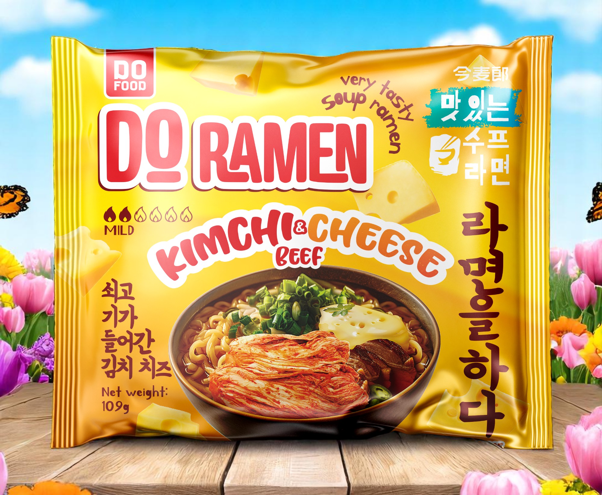 ЛБП DO Ramen Kimchi&Cheese Beef Кимчи&Сыр со вкусом Говядины 109 гр