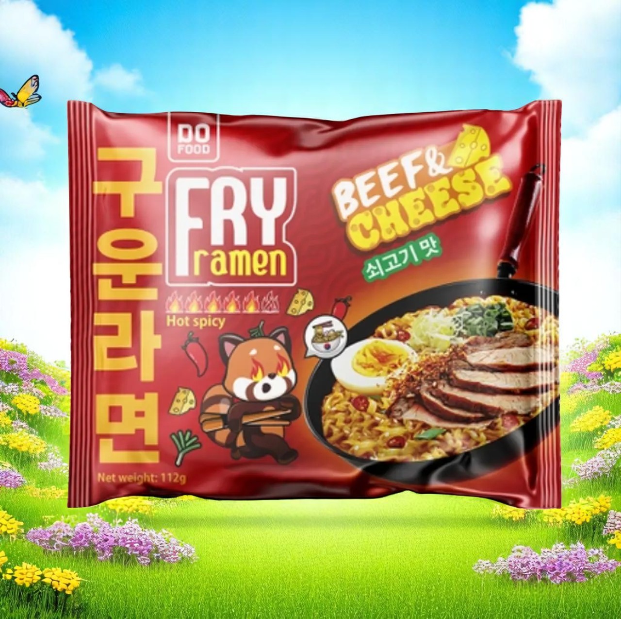 ЛБП FRY Ramen Beef and cheese Сыр со вкусом Говядины 112 гр