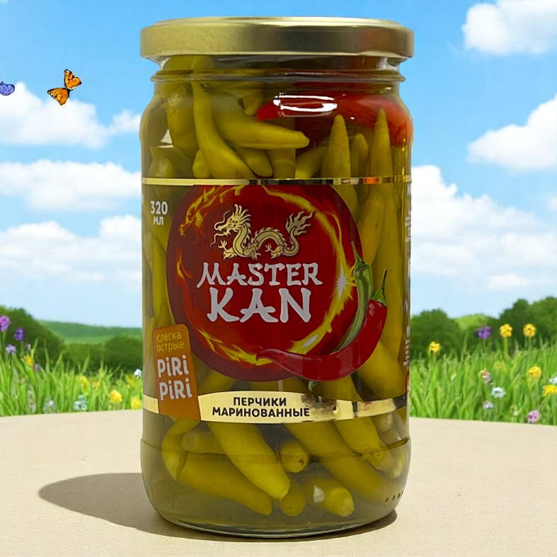 Маринованные перчики Мастер Кан ПИРИ ПИРИ  2500 гр