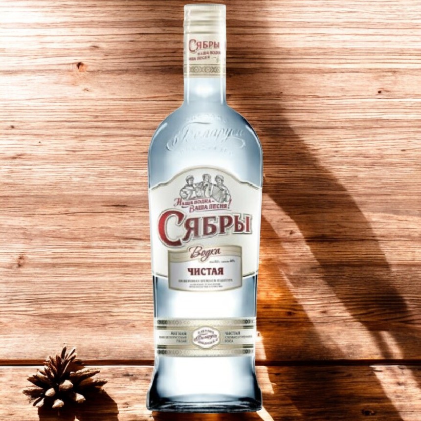 Водка “Сябры. Чистая” 0,5л