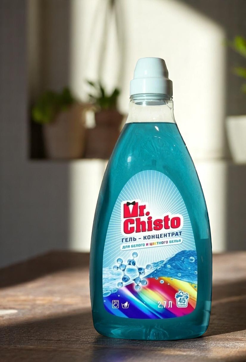 Гель для стирки «Mr.Chisto» Универсальный энзимы, 3 л (ПНД)