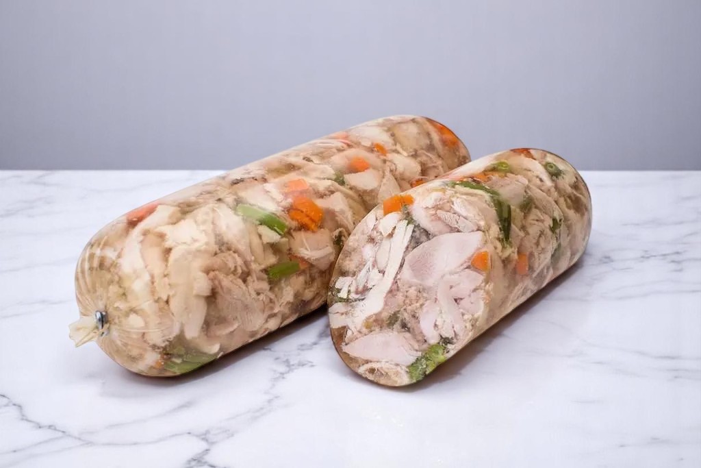 Мозаика в желе с шампиньонами по  0,5 кг
