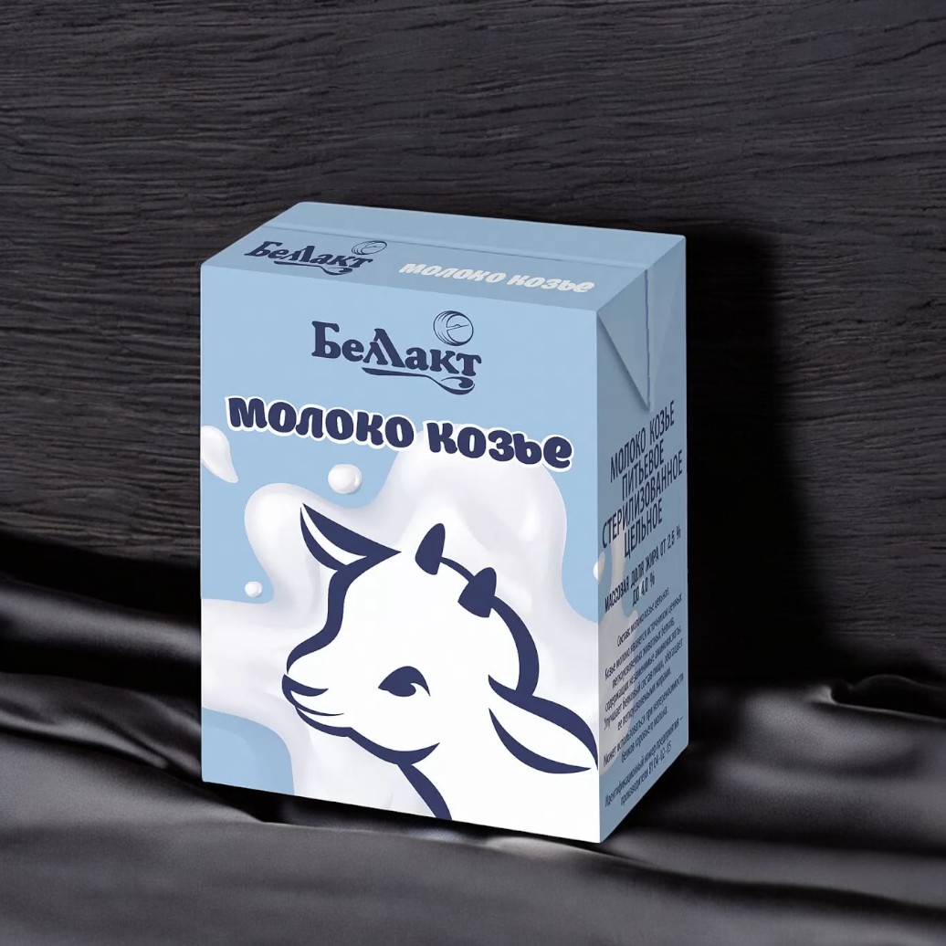 Молоко козье питьевое стерилизованное цельное, мдж от 2,5 % до 4,0 %, TBA 200 мл