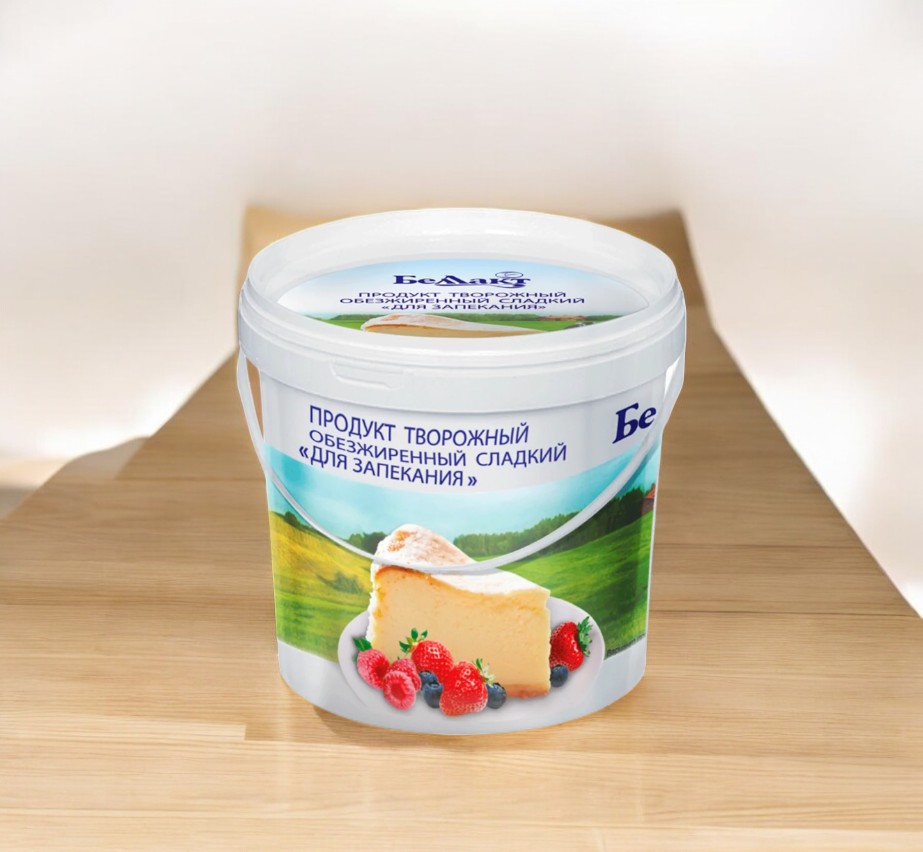 Продукт творожный обезжиренный сладкий “Для запекания”,  1 кг