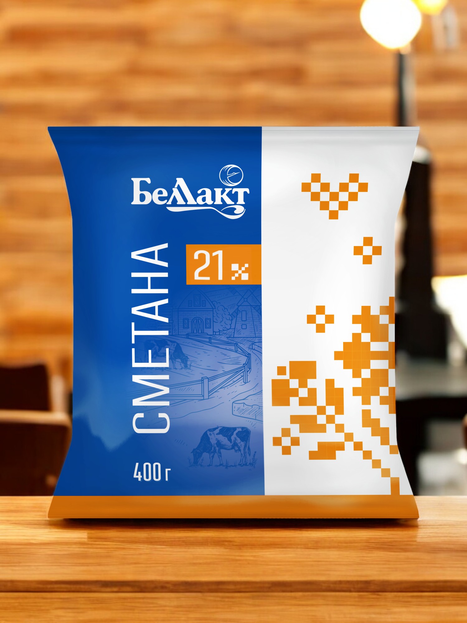 Сметана, мдж 21 %, 400 г