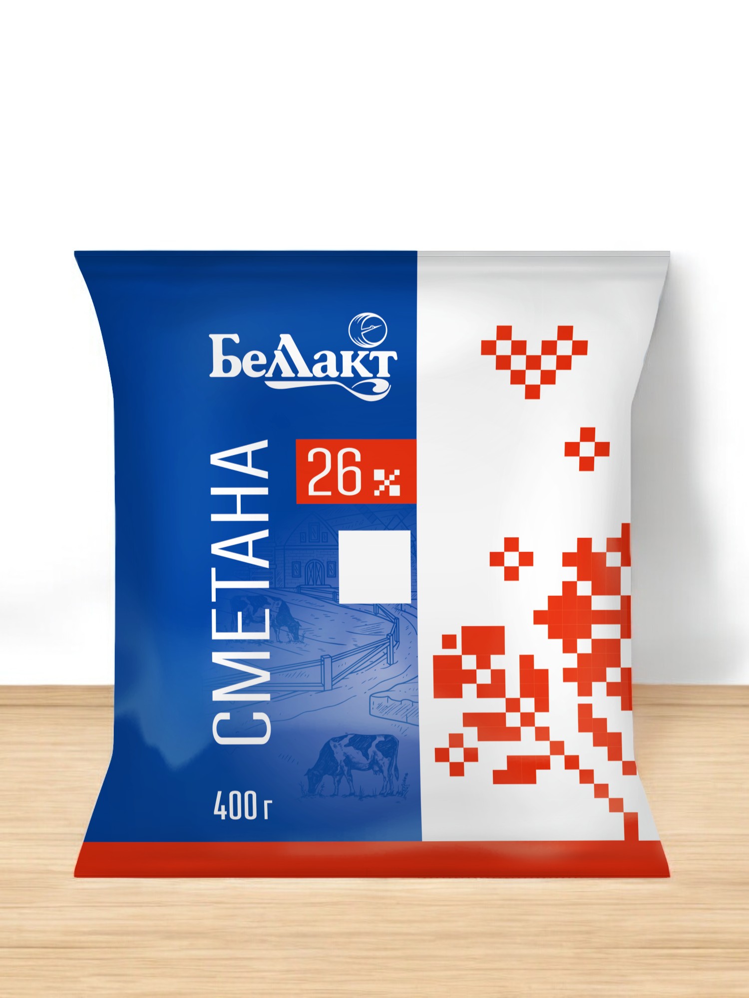 Сметана, мдж 26 %,   400 г