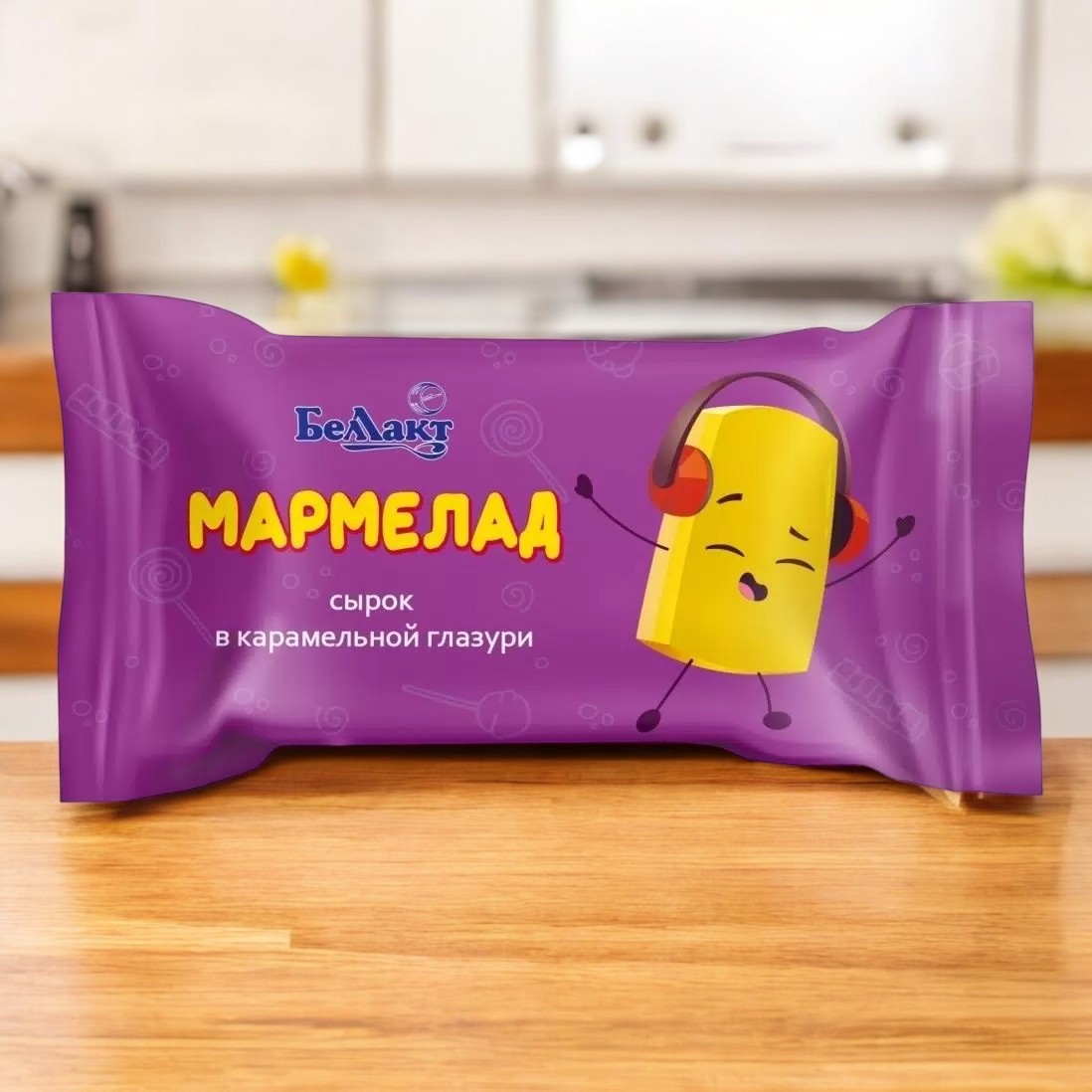 Сырок творожный глазированный с мармеладом в глазури со вкусом карамели, мдж 18,0 %  40 г