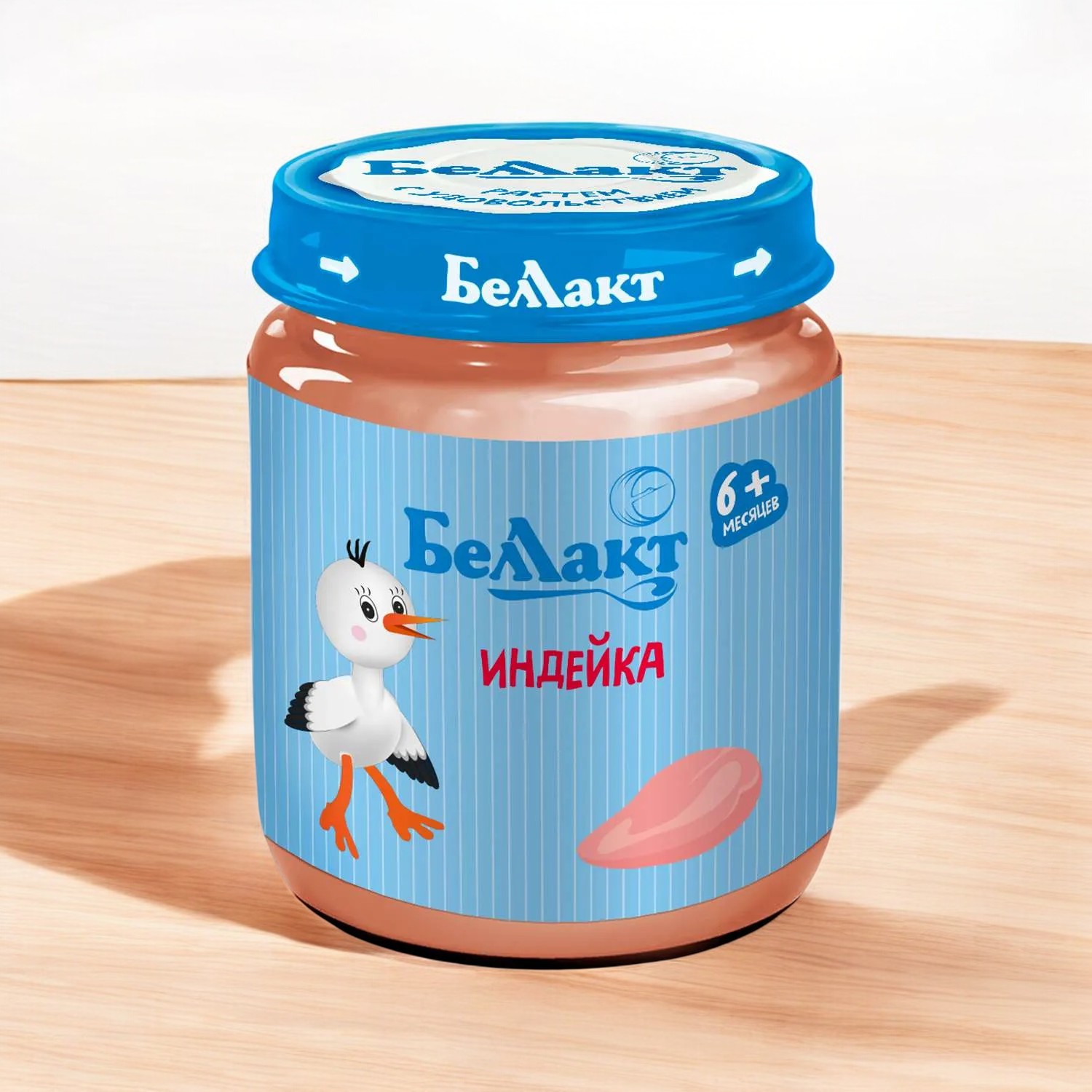 Консервы из мяса птицы, пюре из мяса индейки “Беллакт” 95 г, с 6 месяцев