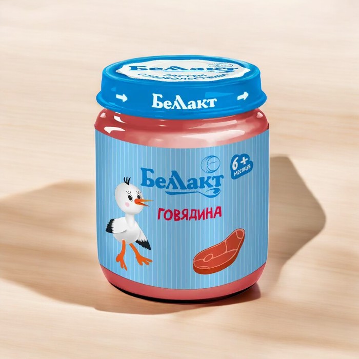 Консервы мясные из говядины “Беллакт” 95 г, с 6 месяцев