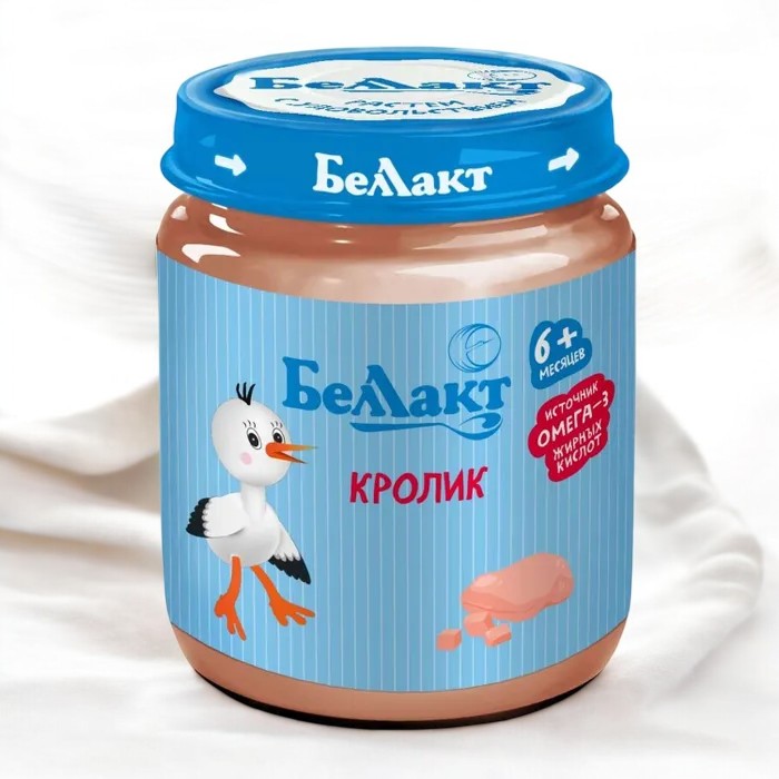 Консервы мясные из кролика “Беллакт” 95 г, с 6 месяцев