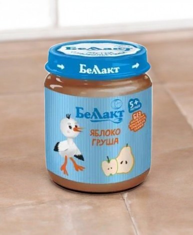 Пюре из яблок и груш “Беллакт” 100г, с 5 месяцев