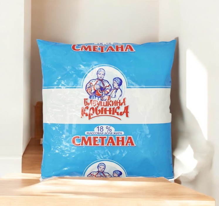 Сметана 18% пленка 450г