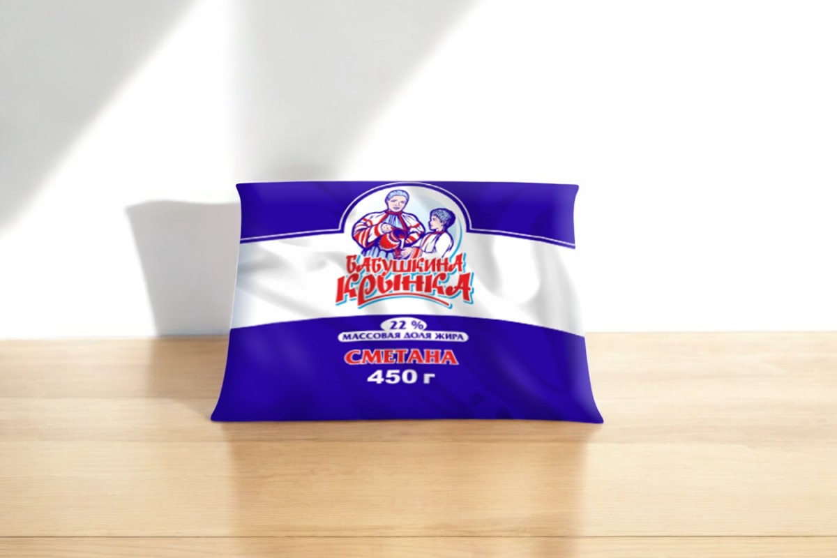 Сметана 22% пленка п/эт. 450г