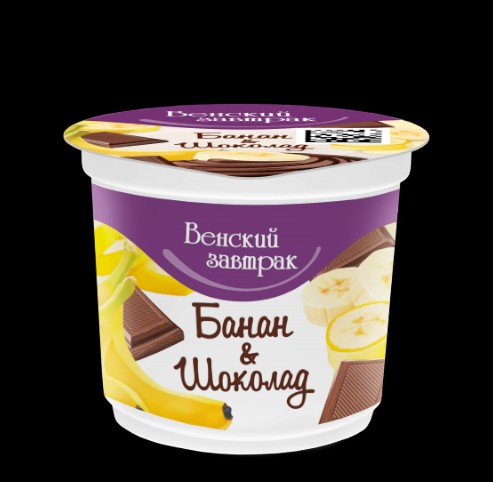 Десерт “Венский завтрак” 4,0% стакан 150 г банан с шок.